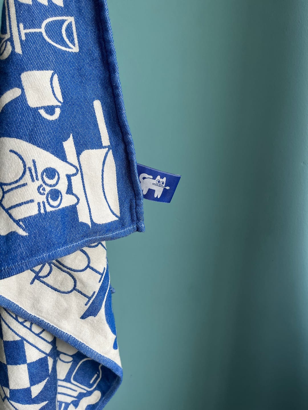 Customer photo review of Wrap - Theedoek 'Kitchen Cats'