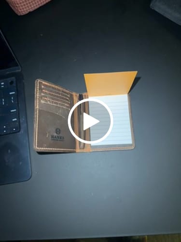 Customer video review of Notesman and Credit Card Wallet