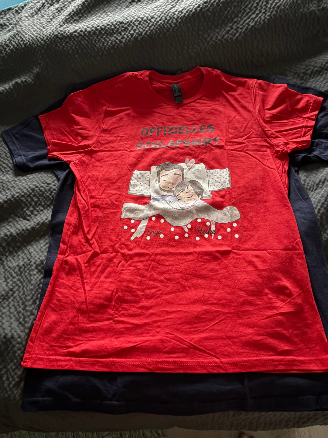 Customer photo review of Schlafmützen - Personalisiertes T-Shirt