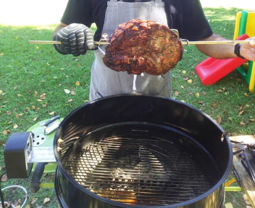 Customer photo review of BraaiPlank™ Kettle Braai Rotisserie Kit (Fits 57cm Kettle Braai's)