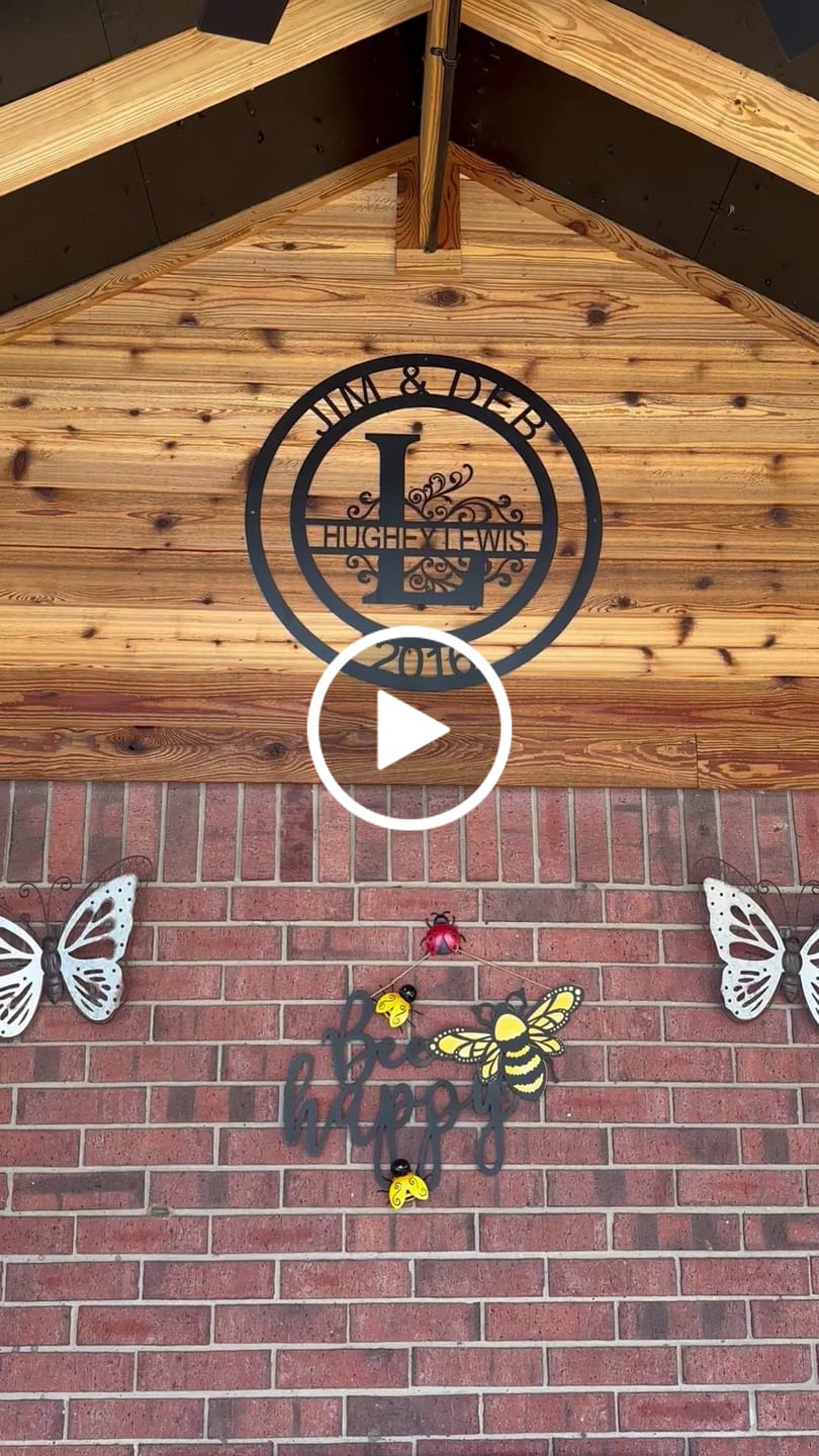 Customer video review of Custom Metal Family Established Monogram Wall Art - 20+ Color Options