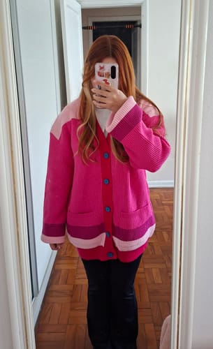 Customer photo review of Pink Striped Jumper