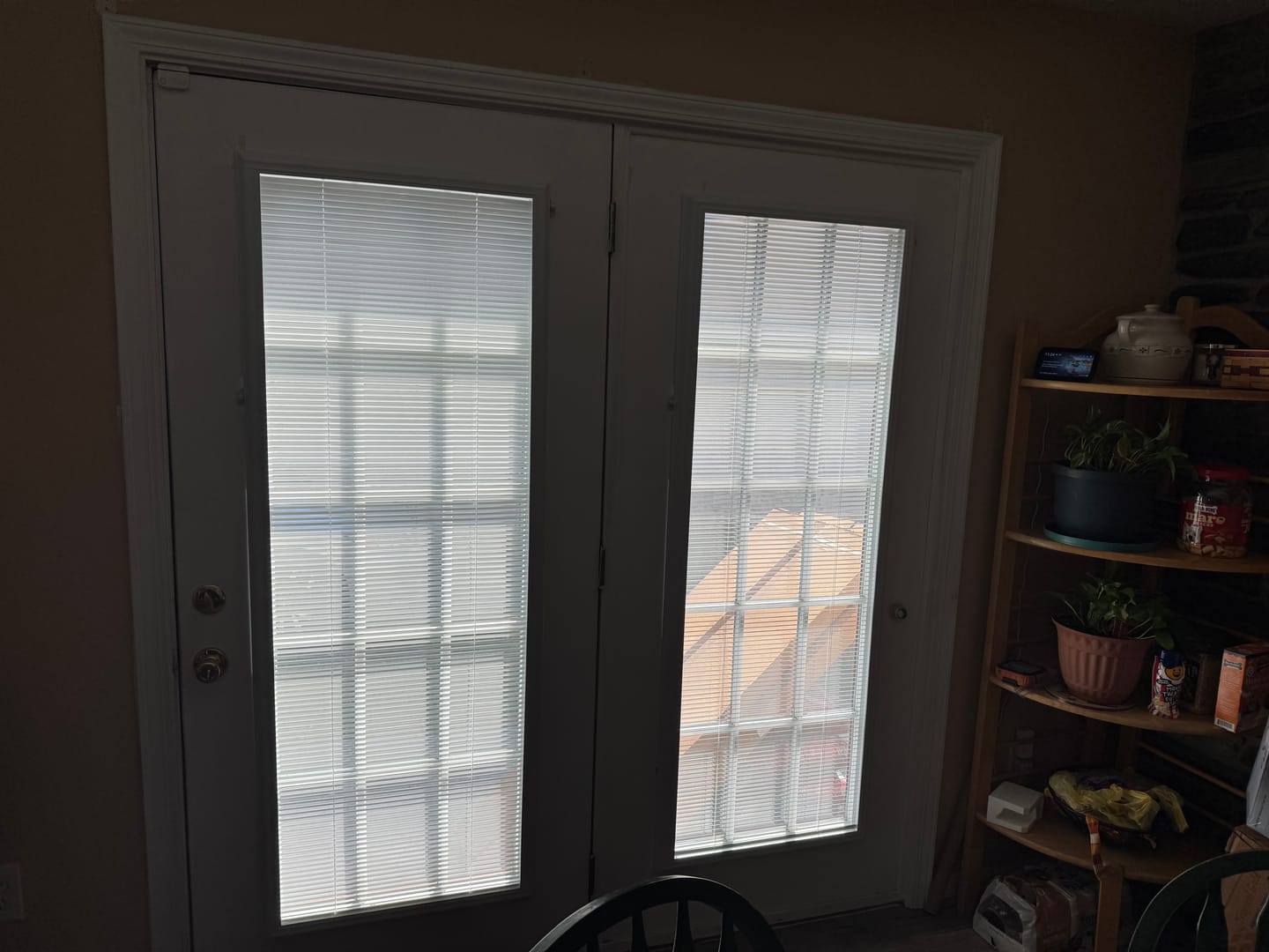 Customer photo review of Add On Blinds Kit (installs on top of existing door glass)