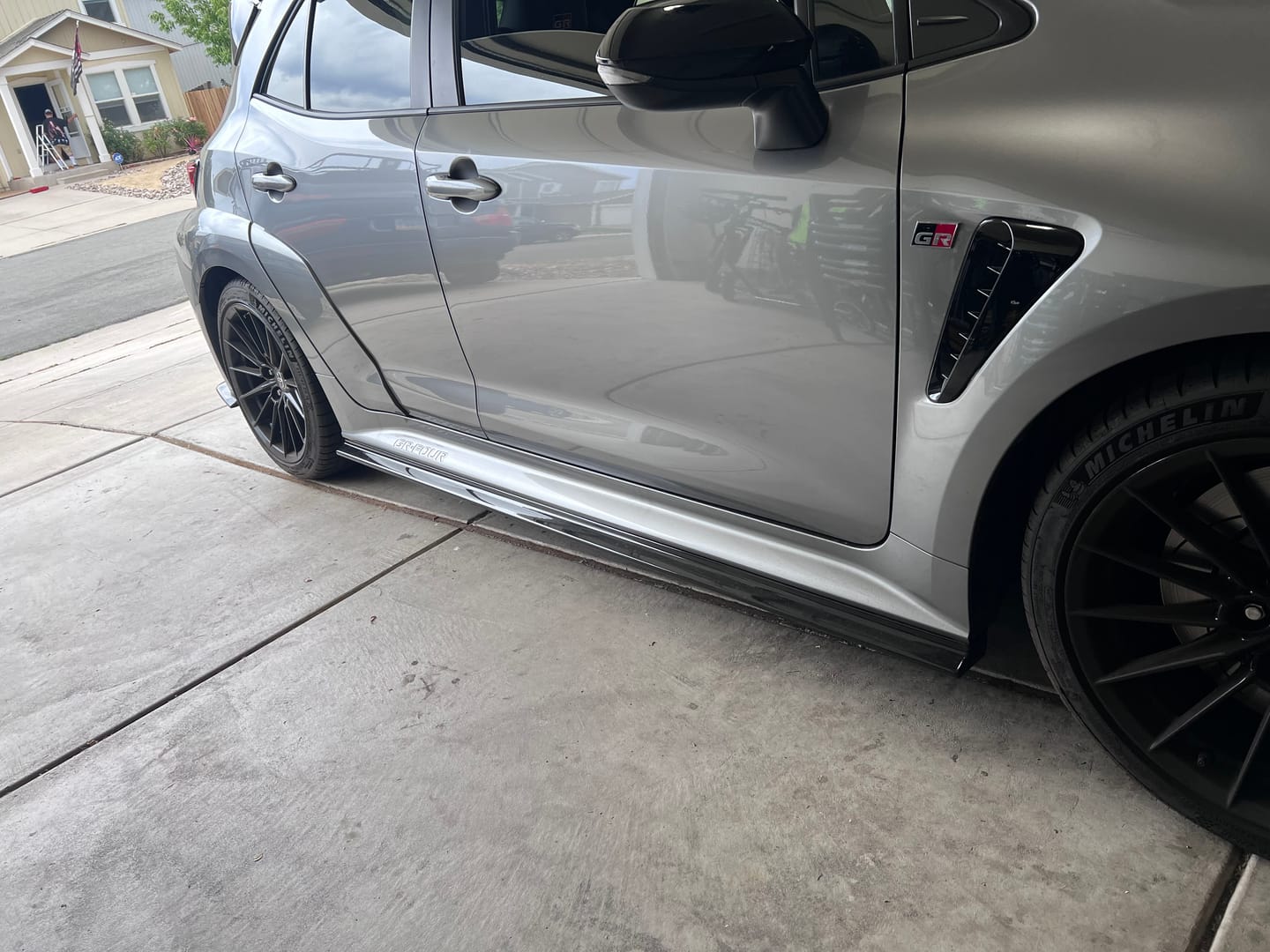 Customer photo review of 2023-Up GR Corolla Carbon Fiber Side Skirts