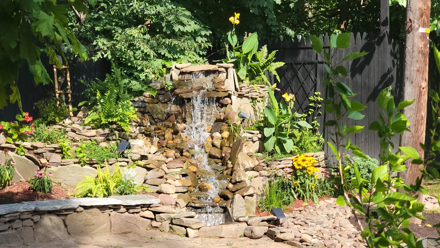 Customer photo review of Medium Pondless Waterfall Kit 20" Waterfalls - Marlin Series Ultimate