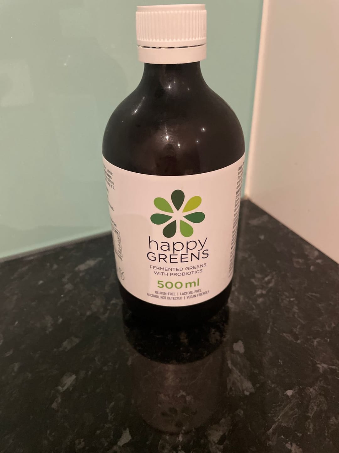 Customer photo review of Liquid Probiotics and Green Food Supplements - Happy Greens