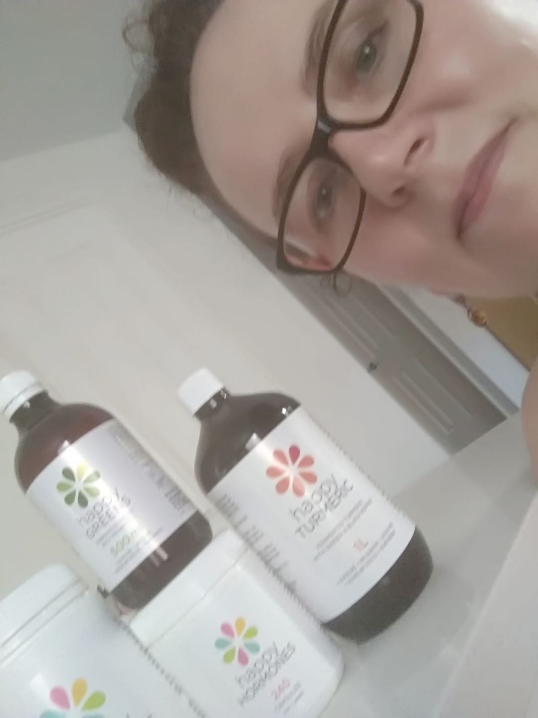 Customer photo review of Liquid Probiotics and Green Food Supplements - Happy Greens