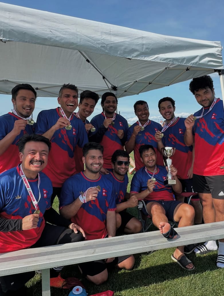 Customer photo review of Nepal Heritage Custom Football Jersey