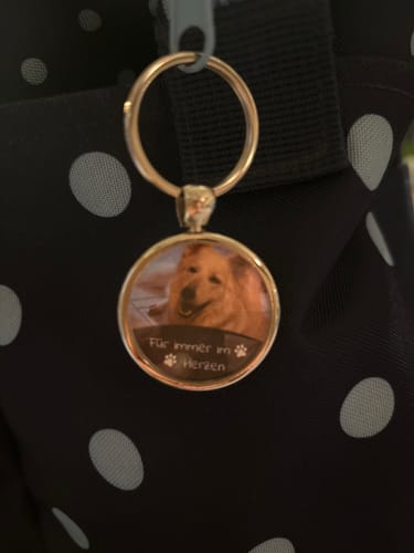 Customer photo review of Gedenk-Schlüsselanhänger mit Foto & Text