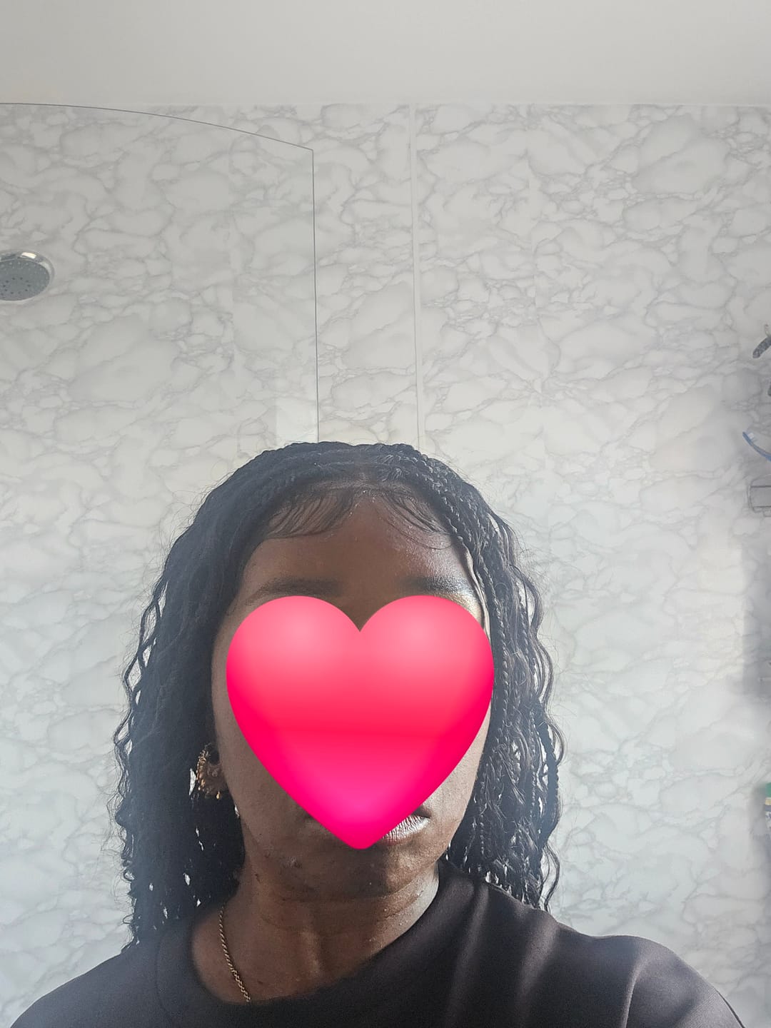 Customer photo review of 24" Swiss HD Full Lace Lightweight Human Hair Curls Boho Box Braided Wig