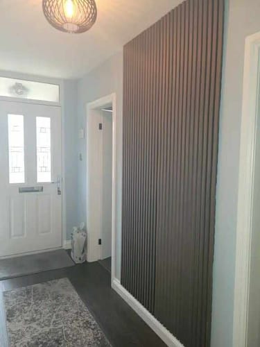 Customer photo review of Walnut Wood Panel | Luxury 3-Sided Wood Veneer