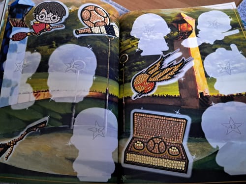 Customer photo review of Harry Potter Crystal Art Sticker Album - Starter Pack