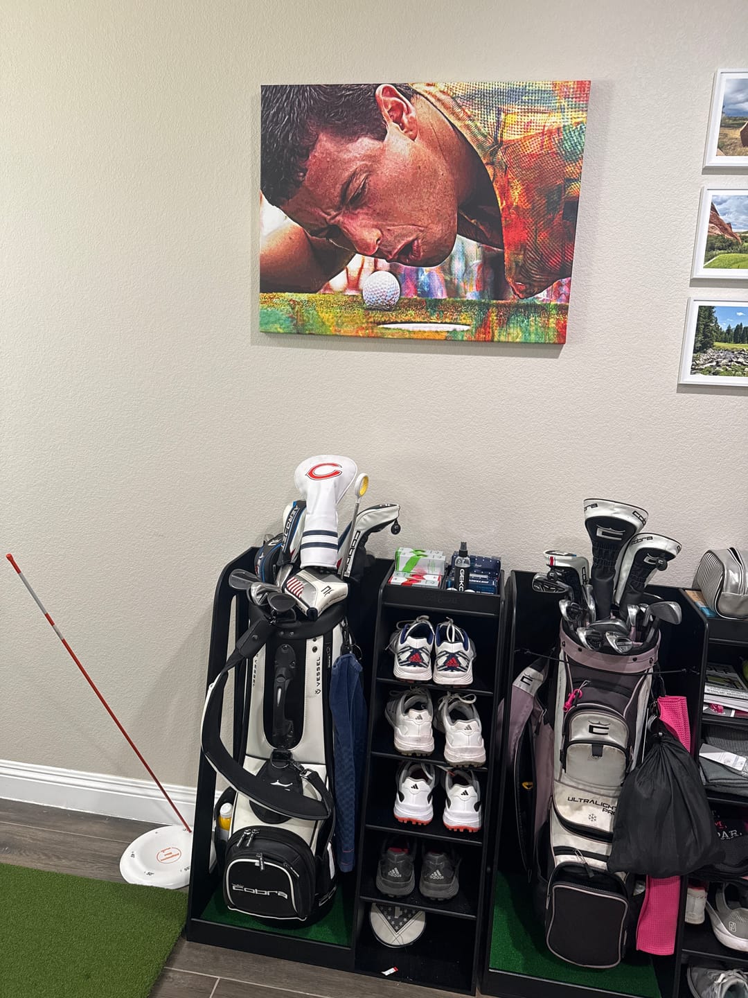 Customer photo review of Happy Gilmore Wall Art