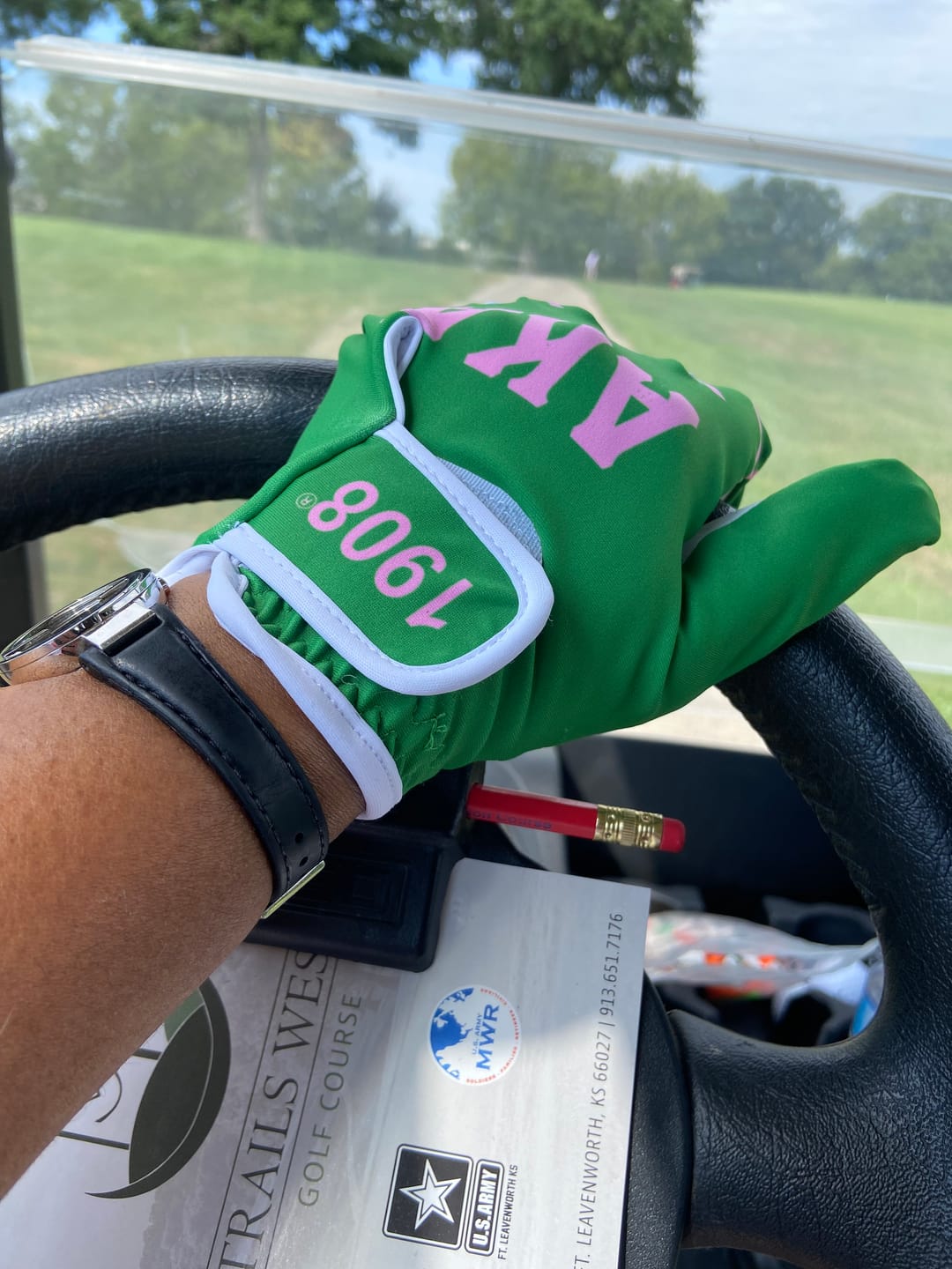 Customer photo review of AKA GOLF GLOVES
