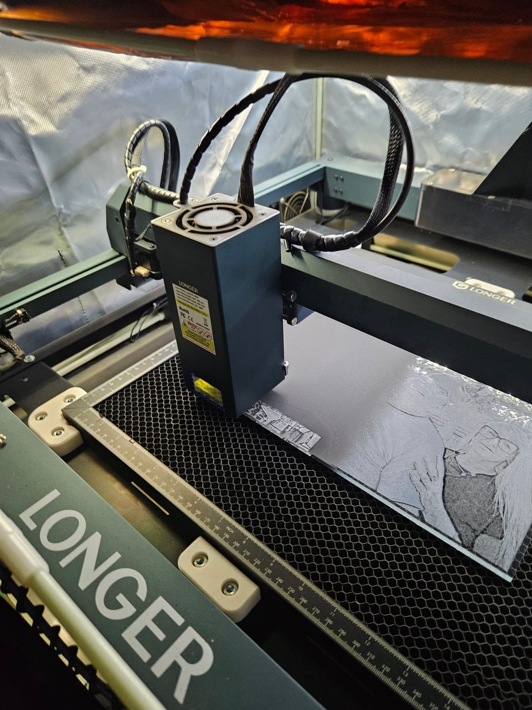 Customer photo review of Longer B1 30W/40W Laser Engraving Machine