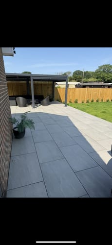 Customer photo review of Kandala - Grey Porcelain Paving Tiles - 900 x 600 x 20mm