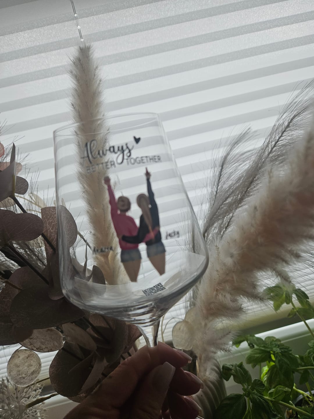 Customer photo review of Best Friends Forever - Personalisiertes Weinglas