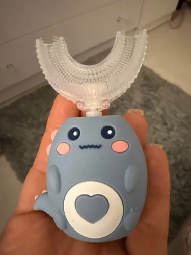 Customer photo review of KiddyBrush 360™ - מברשת השיניים החכמה לילדים שיניים נקיות ב-60 שניות בלי מלחמות