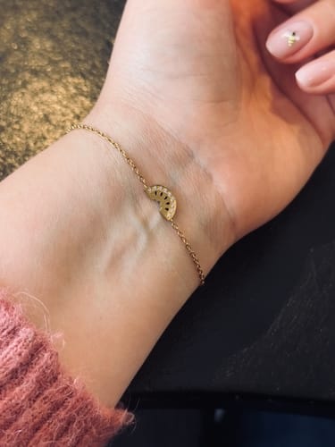 Customer photo review of Watermelon Bracelet Gold