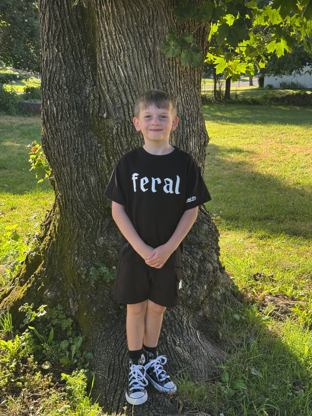 Customer photo review of Bamboo Graphic Tee in Feral