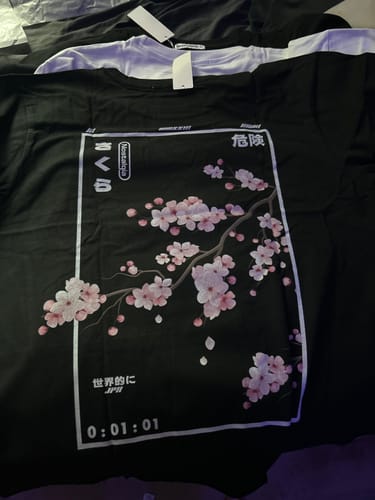 Customer photo review of Cherry Blossom Back T-Shirt