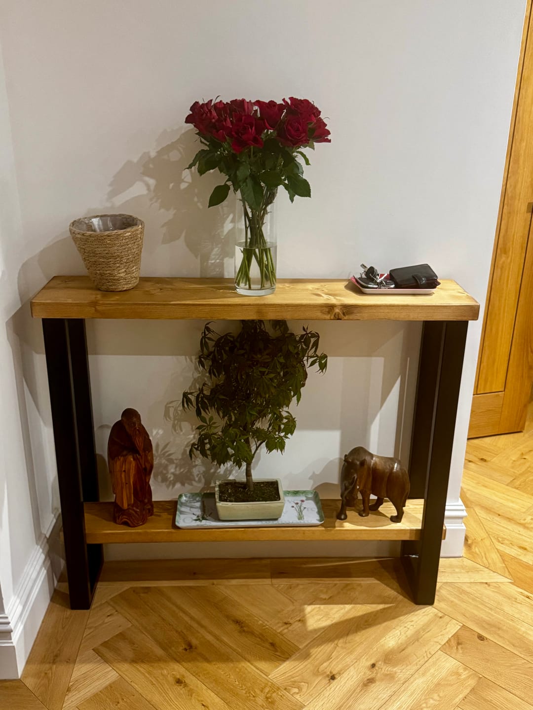 Customer photo review of Console Table with Shelf 22.5cm Depth | 84cm High