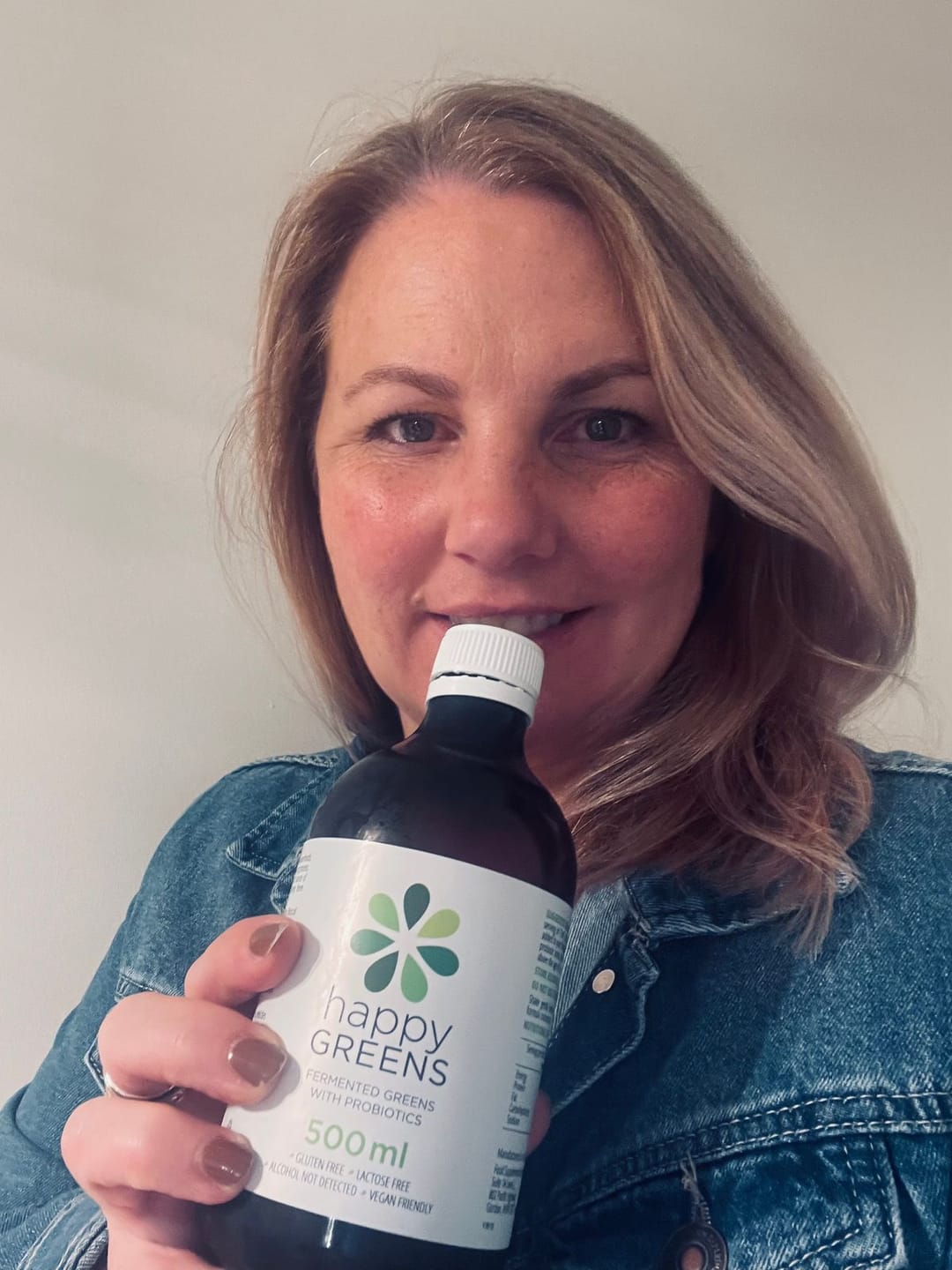 Customer photo review of Liquid Probiotics and Green Food Supplements - Happy Greens
