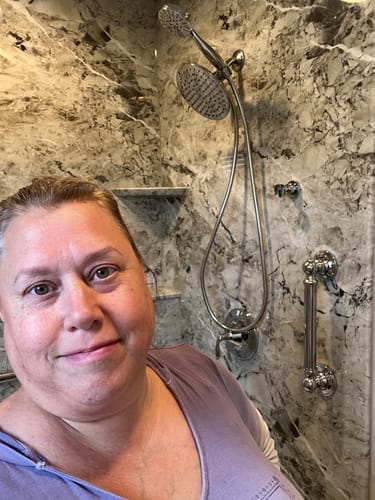 Customer photo review of 3-Spray Dual Shower Head Set