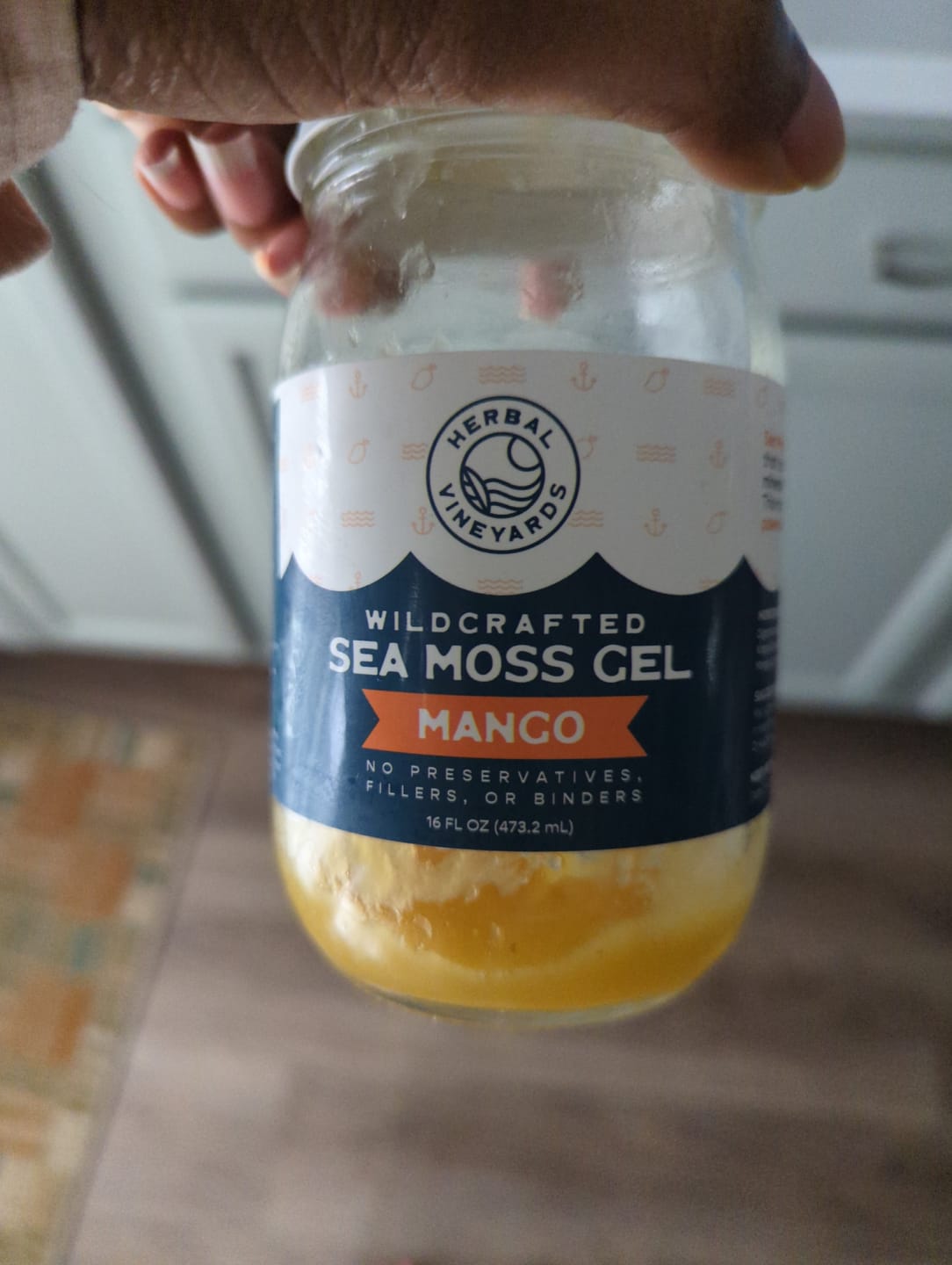 Customer photo review of EXCLUSIVE MANGO SEA MOSS GEL