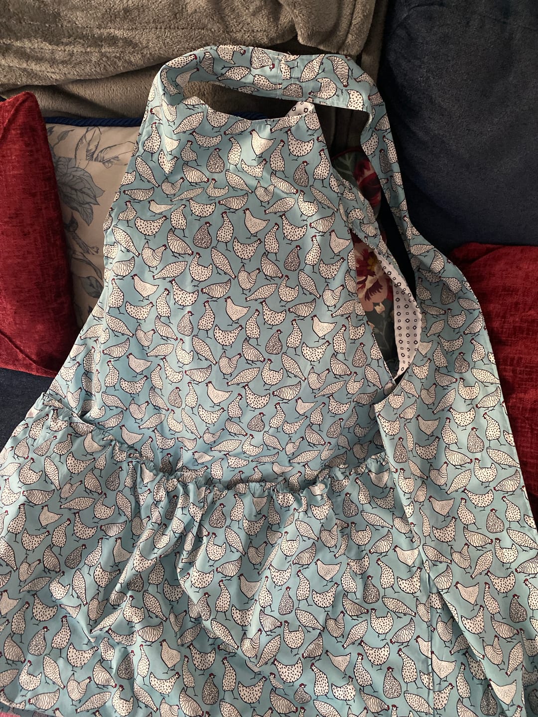 Customer photo review of Hens Rose & Hubble Cotton Poplin Fabric