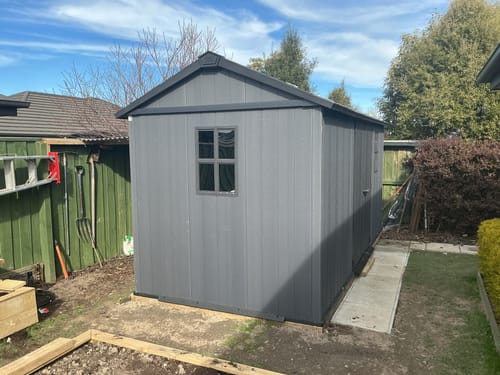 Customer photo review of Newton Plus 7515 Shed - Grey 2.1m x 4.68m