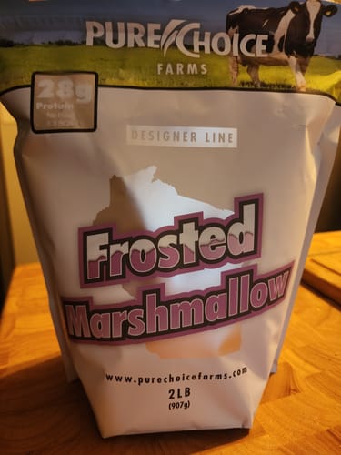 Customer photo review of Whey Protein Isolate Frosted Marshmallow