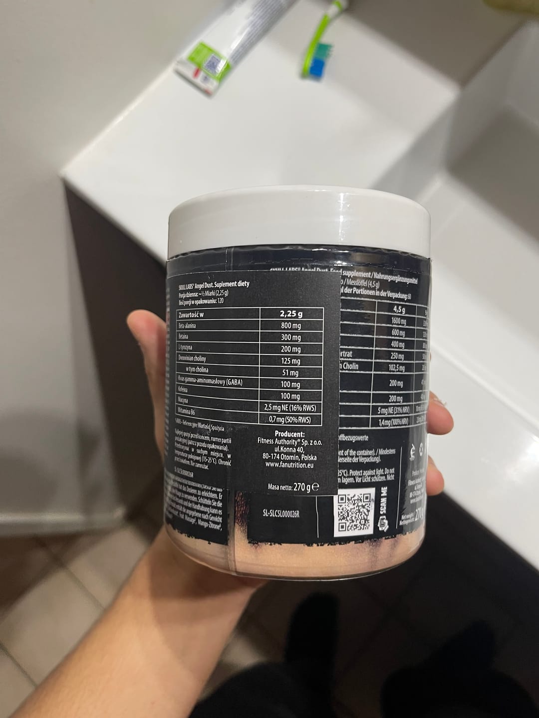 Customer photo review of Angel Dust Pre-Workout