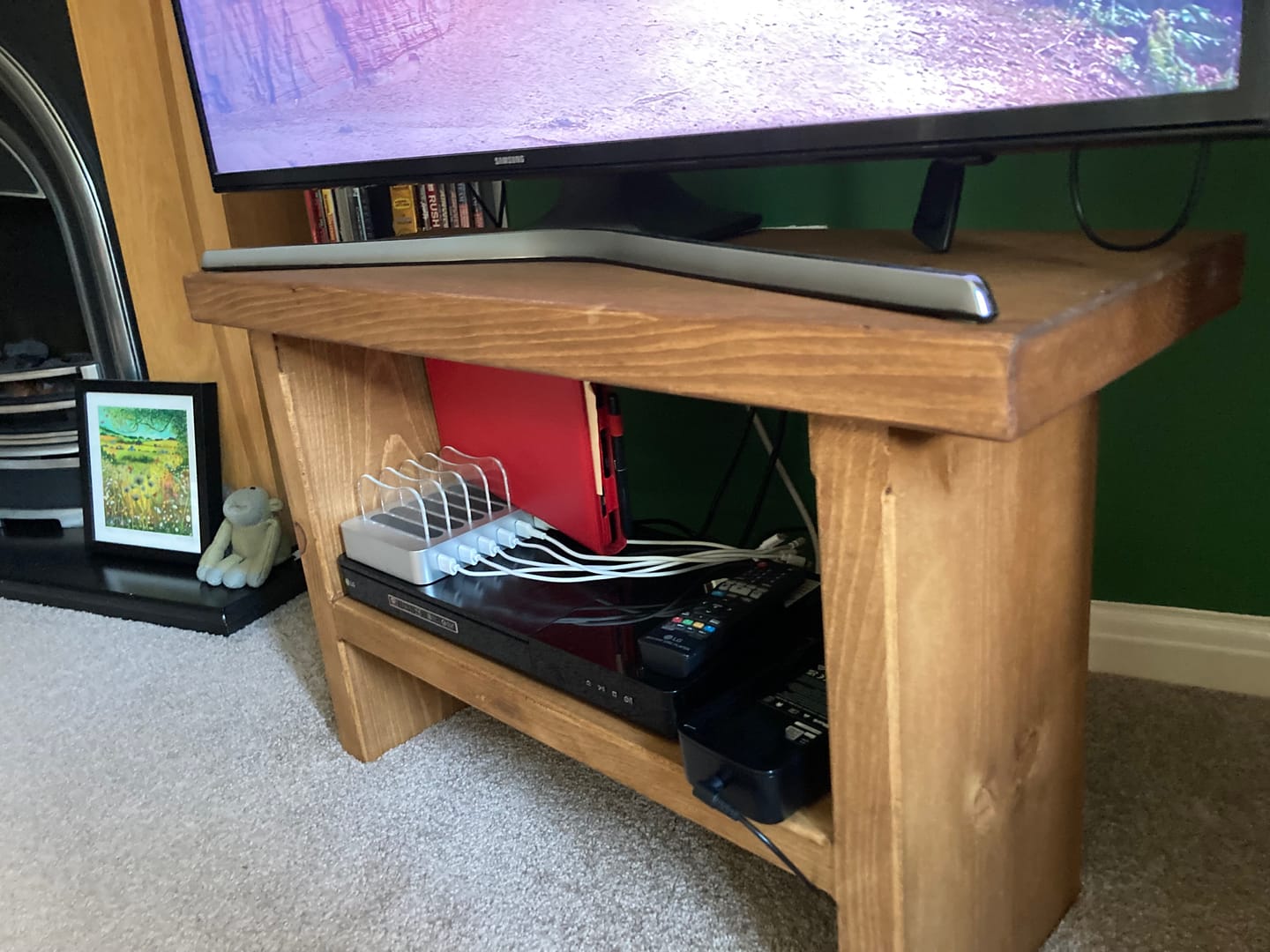Customer photo review of Bedford Solid Wood Tv Stand | Media Unit