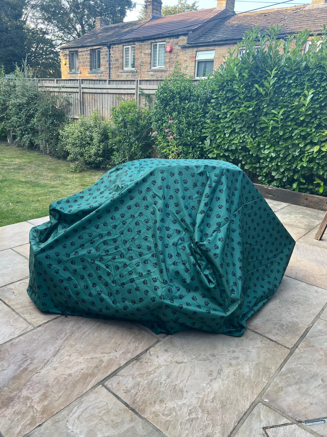 Customer photo review of Paw Print Heavy Duty Waterproof Fabric