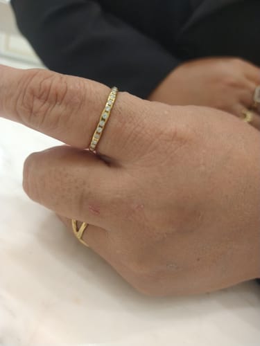 Customer photo review of Pulsera Eslabon Cuadrado Tejido