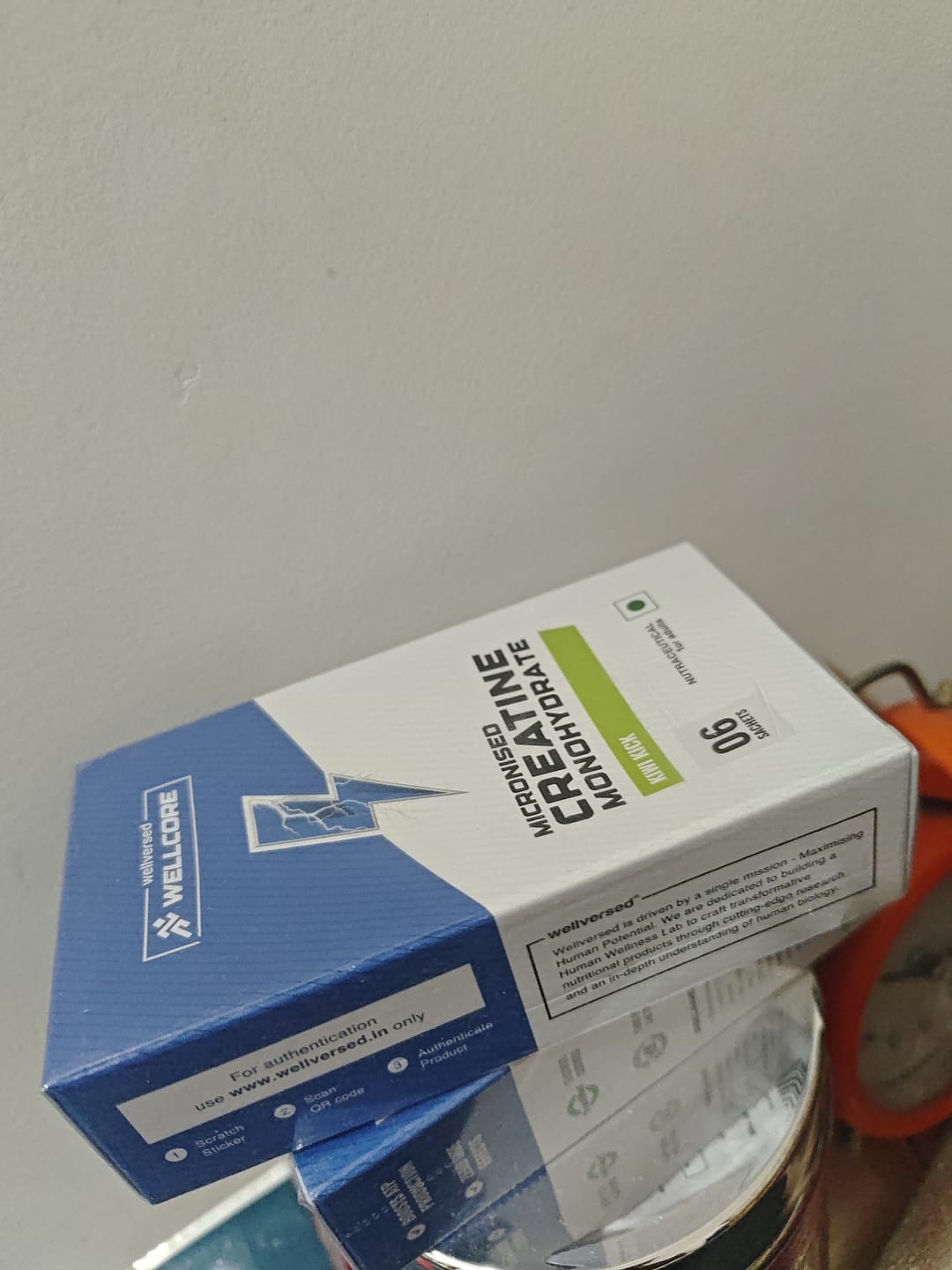 Customer photo review of Wellcore - Pure Micronised Creatine Monohydrate | Kiwi Kick (6 Sachets)