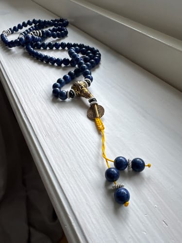 Customer photo review of Lapis Lazuli Third Eye Mala