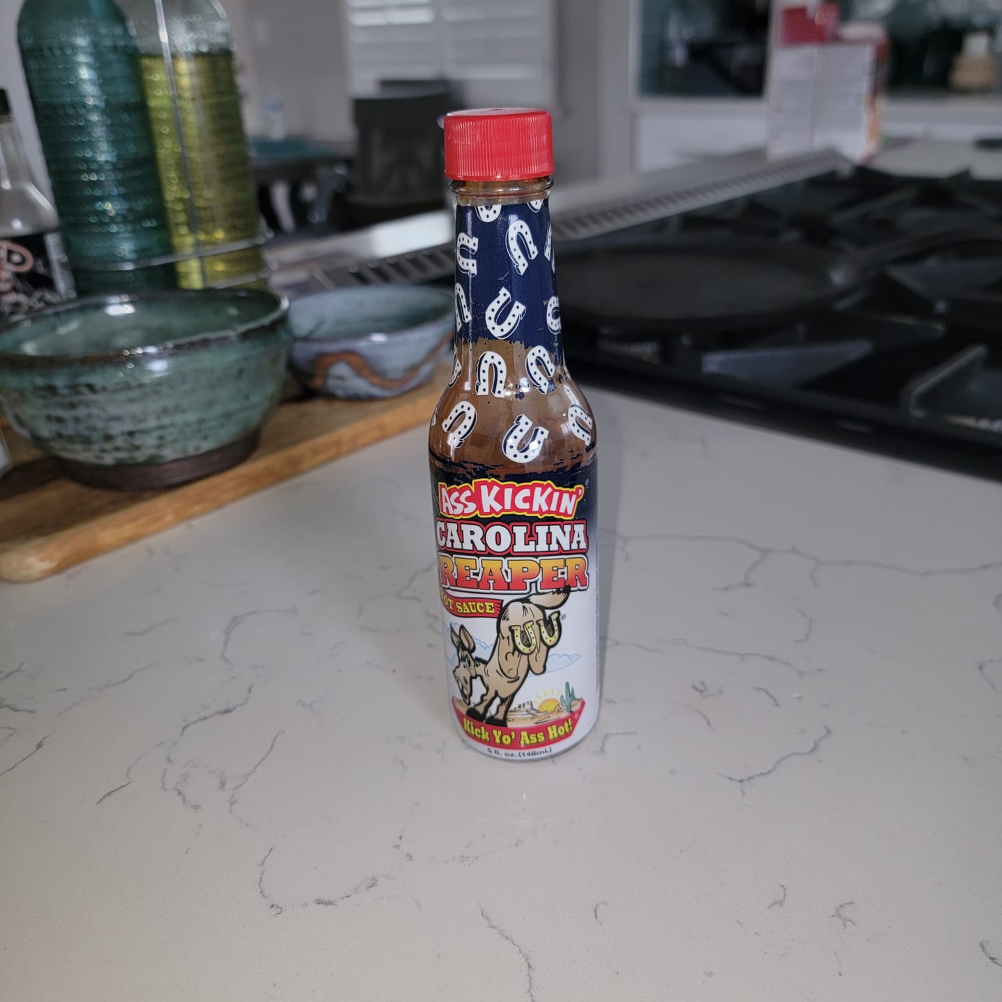 Customer photo review of Ass Kickin' Carolina Reaper Hot Sauce