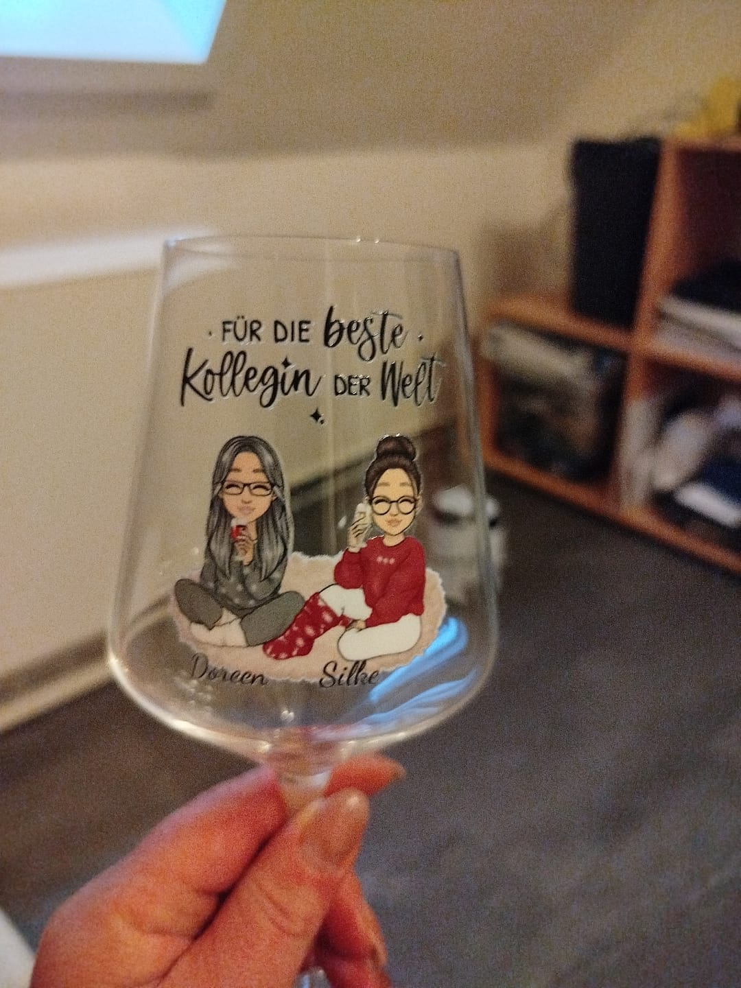 Customer photo review of Herzensmenschen - Personalisierter Glasbecher