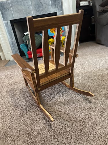 Customer photo review of Kids Rocking Chair Digital File