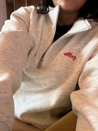 Customer photo review of Sudadera Ellaz con cierre 1/4