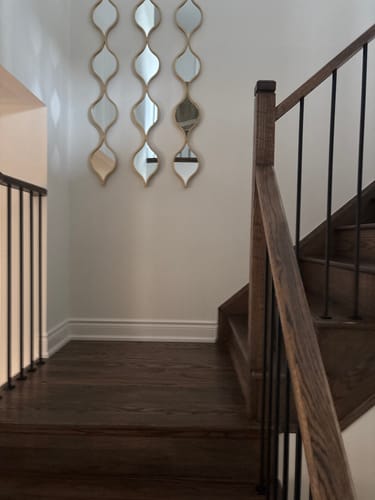 Customer photo review of XL Metal Teardrop Mirror (60"H x 7"L x 1"W)