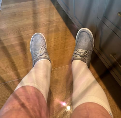 Customer photo review of Performance Eucalyptus Compression Socks