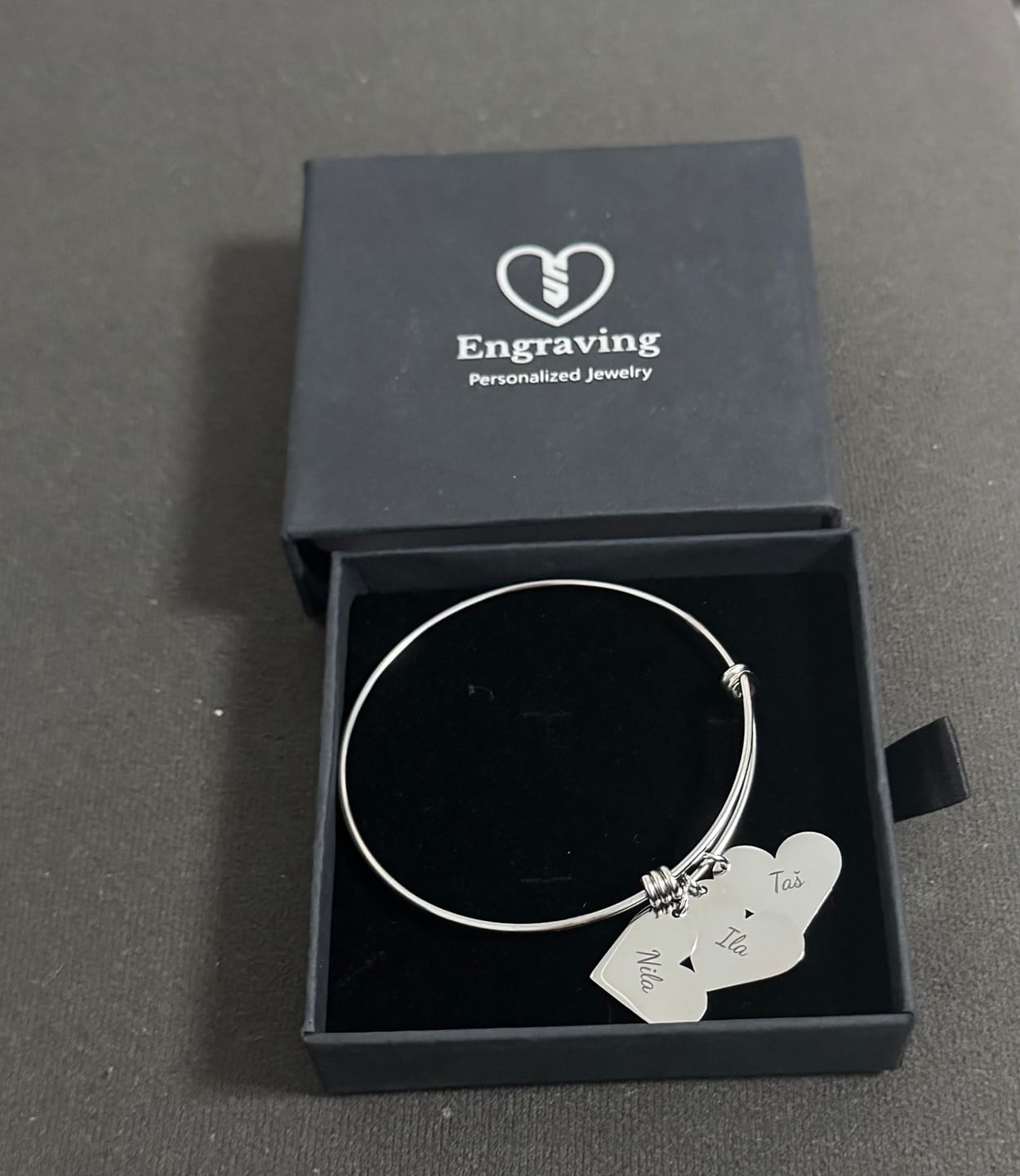 Customer photo review of Bracelet: Heart Pendant