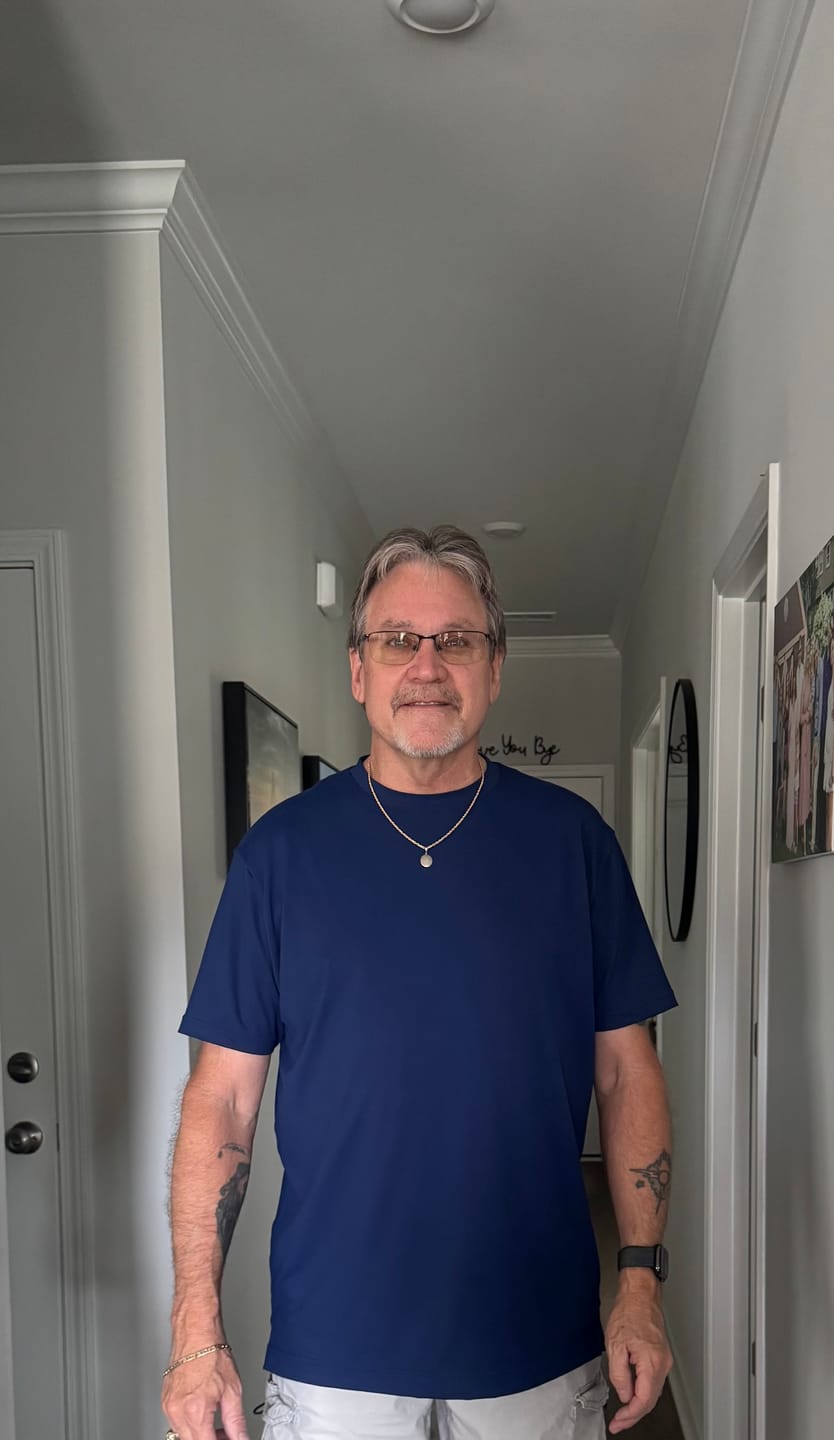 Customer photo review of Luxe Tee