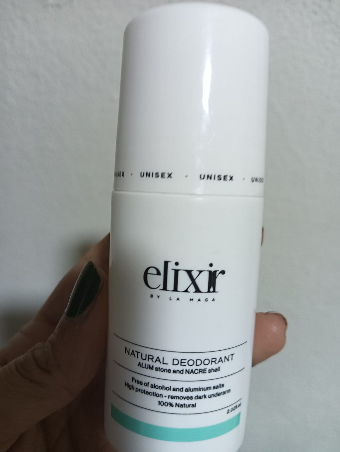 Customer photo review of Desodorante Natural Unisex