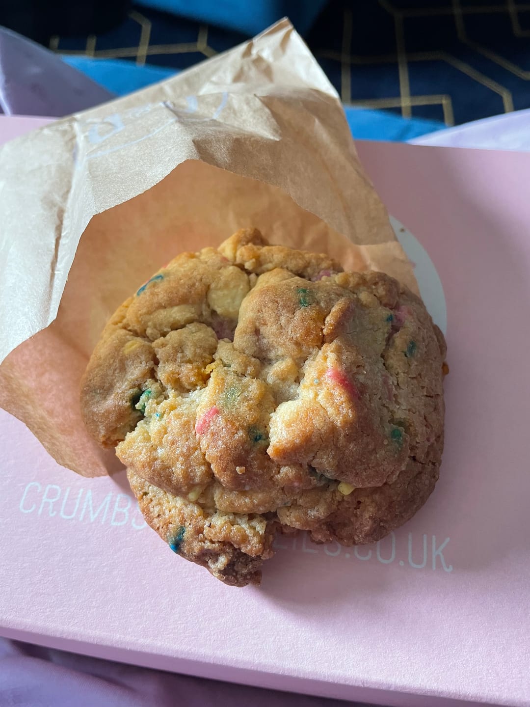 Customer photo review of Birthday Cake New York Cookie