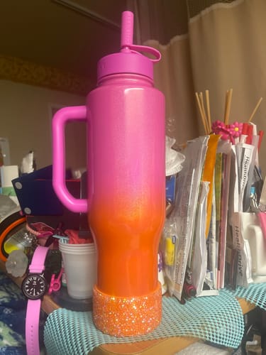 Customer photo review of Goldenrod Druzy BLING Tumbler Boot -fits 40oz New!