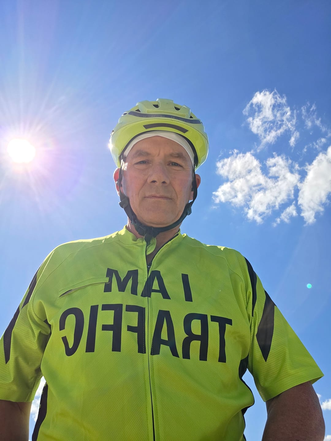 Customer photo review of Men's I Am Traffic Traffic Sign Regular Fit Cycling Kit